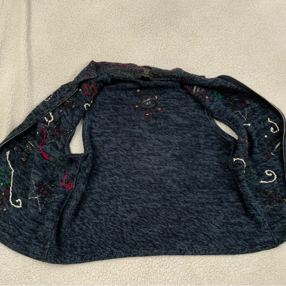 Designers Studio Originals Large Vintage Embroidered Appliqué Christmas Sweater - Picture 7 of 12